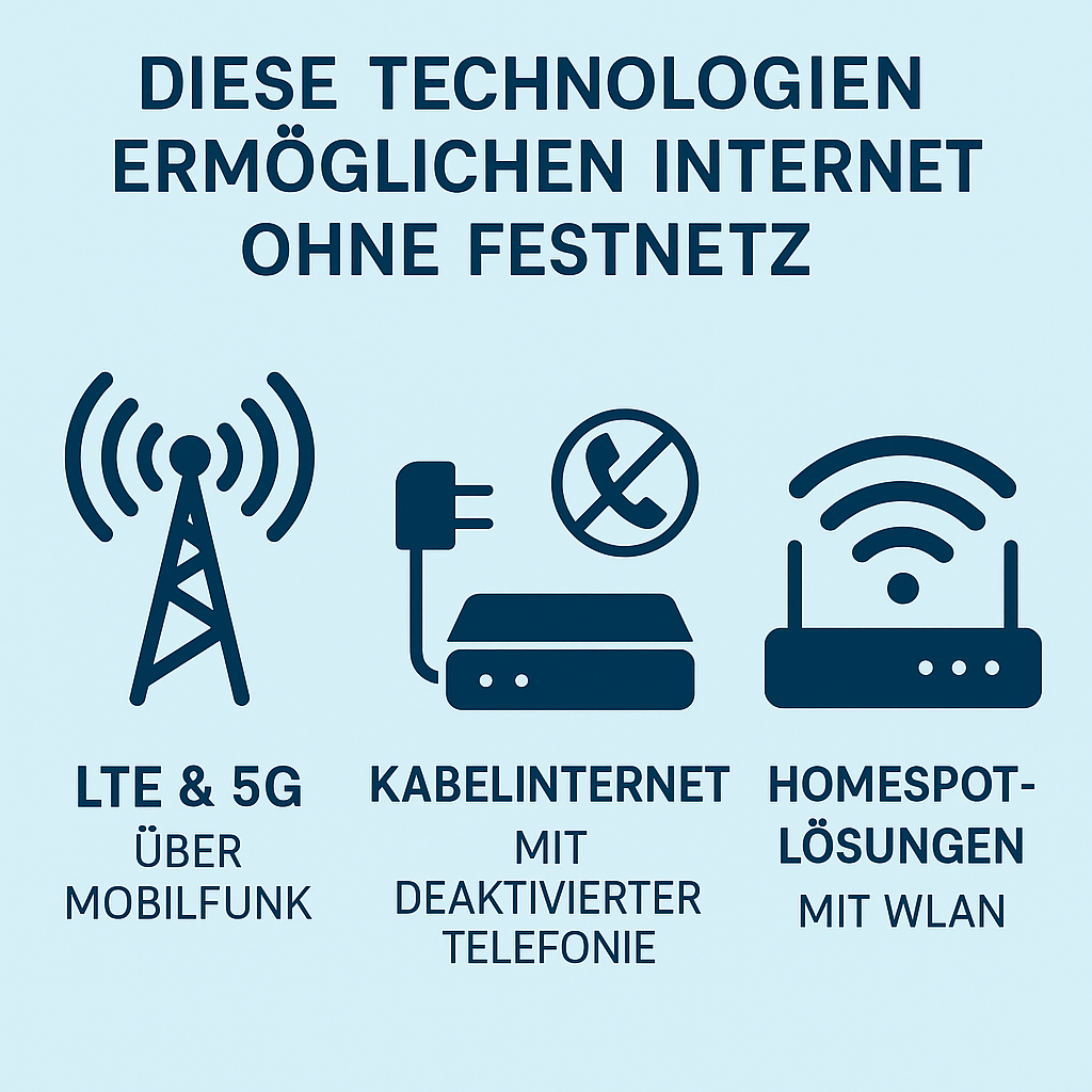 Technologien für Internet ohne Festnetz